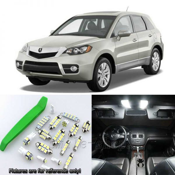 Super White 11pcs Interior LED Light Kit for 2007-2011 Acura RDX + Free Tool