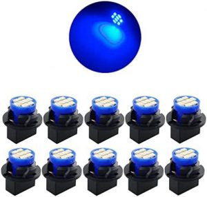 GLOFE T10 194 168 Dash Instrument White LED Light Bulbs Bright Panel Gauge Cluster Dashboard LED Light Bulbs 10Pcs/Set