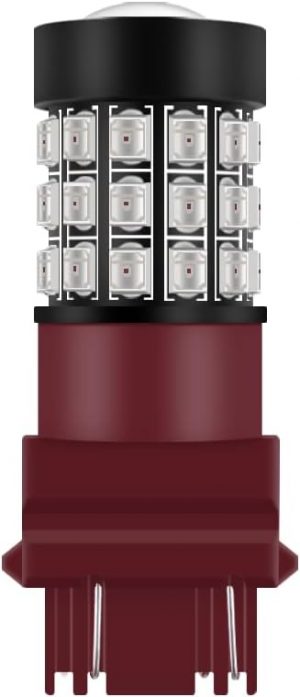 GLOFE 3156 3157 Red LED Bulbs Super Bright 3056 3057KX 4157K 3047K 3157LL 4057K 3457 3057 4157 Brake Stop Tail, Turn Signal Lights Taillights for Cars, Trucks, Motorcycles, Super Bright 2835-SMD 12V