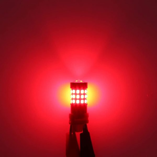 GLOFE 3156 3157 Red LED Bulbs Super Bright 3056 3057KX 4157K 3047K 3157LL 4057K 3457 3057 4157 Brake Stop Tail, Turn Signal Lights Taillights for Cars, Trucks, Motorcycles, Super Bright 2835-SMD 12V